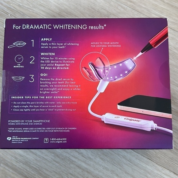 Colgate Optic White ComfortFit LED Teeth Whitening Kit - Picture 2 of 5